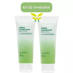 Kit 2 Unidades: Creme Clareador Para a Pele Rosa Mosqueta 60g Sofisticatto