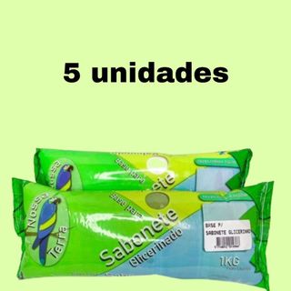5 Bases para sabonete glicerinado Nossa terra 1KG