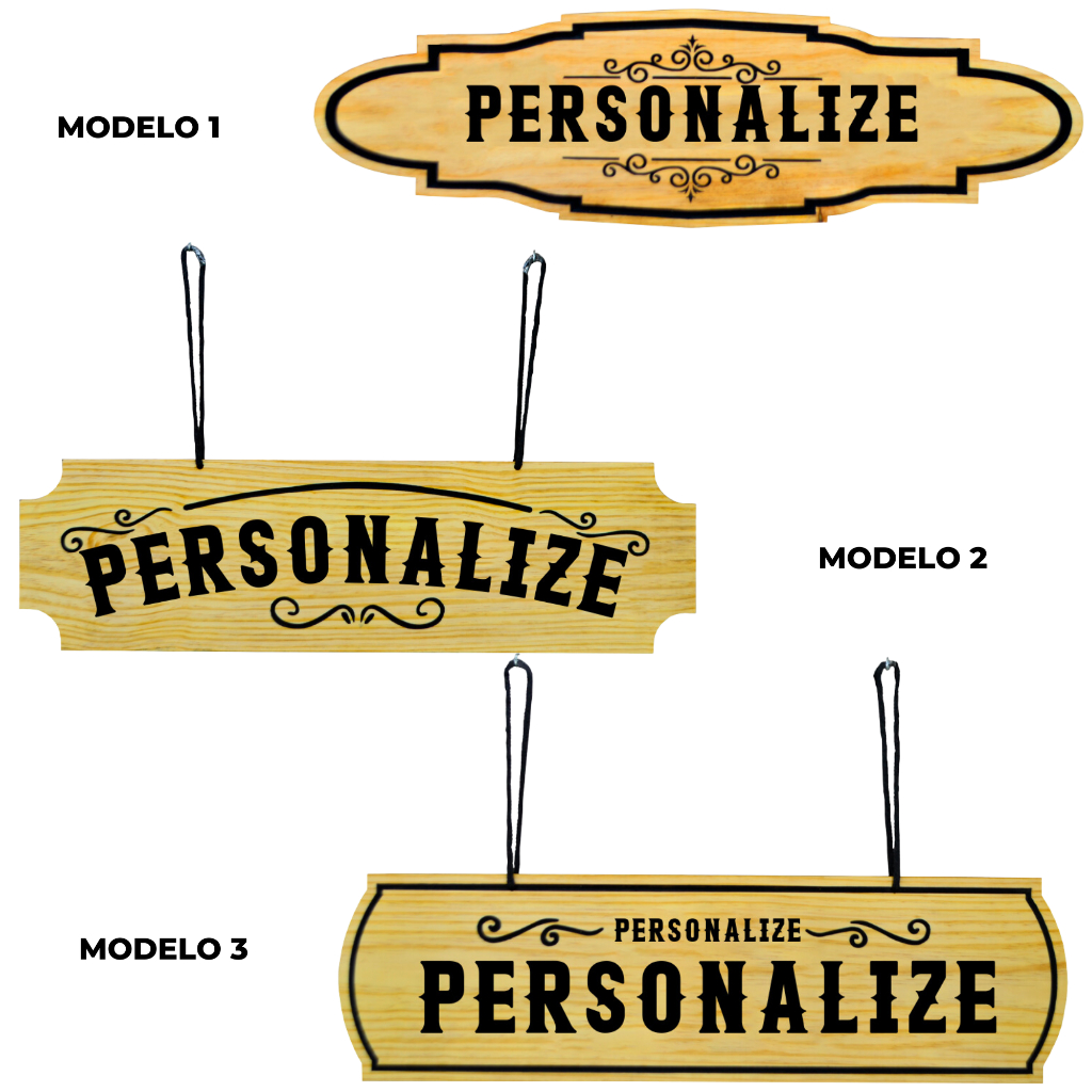 Placa De Fazenda Placa Rústica de Madeira Pinus Chácara  Personalizada 90x28cm em Oferta na Shopee