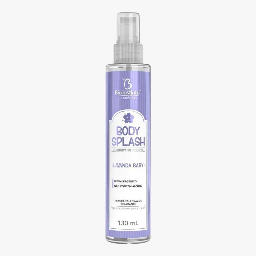 KIT 03 Body Splash BIO INSTINTO DESODORANTE COLONIA CORPORAL 130ML DONNA - SECRET - LAVANDA.