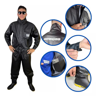 Capa De Chuva Motoqueiro Motoboy Moto Impermeável em Oferta na Shopee