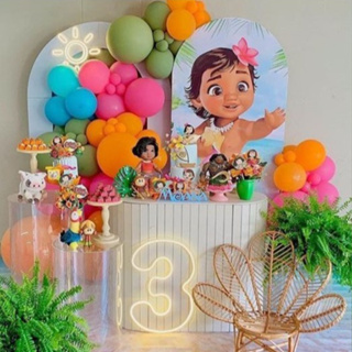 Balão de aniversário kit 139 balões - Moana 2 balões para decoração de Festas. em Oferta na Shopee