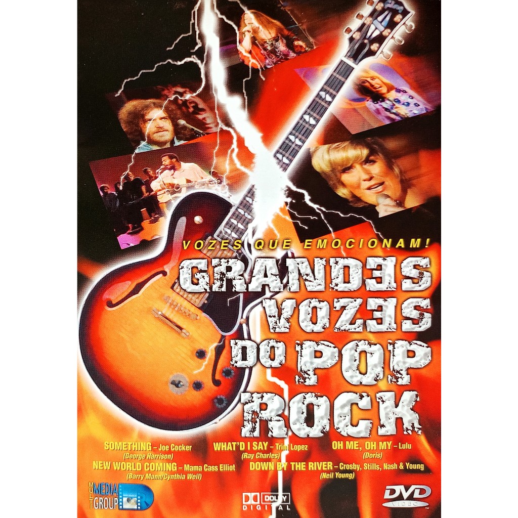 Dvd Grandes Vozes Do Pop Rock - Janis Joplin - Joe Cocker