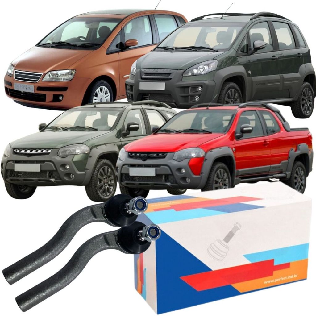 Par Terminal Direção Perfect Fiat Idea Adv 1.8 8v 2008 2017
