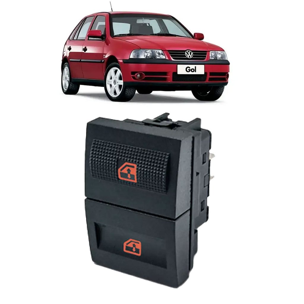 Botão Interruptor Vidro Elétrico VW Gol Parati Saveiro G3 Simples