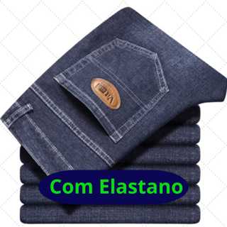 Calça Jeans Contry com Elastano Masculina Tradicional Básica 34 ao 56 em Oferta na Shopee