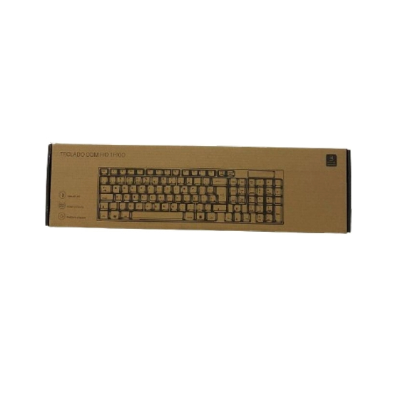 Teclado Com Fio Básico, Abnt2, Preto Tf100 - Multi
