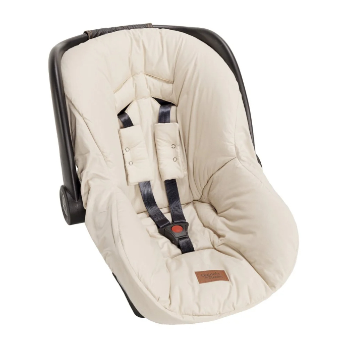 Capa De Bebê Conforto C/ Protetor De Cinto 100% Algodão - 03 Peças