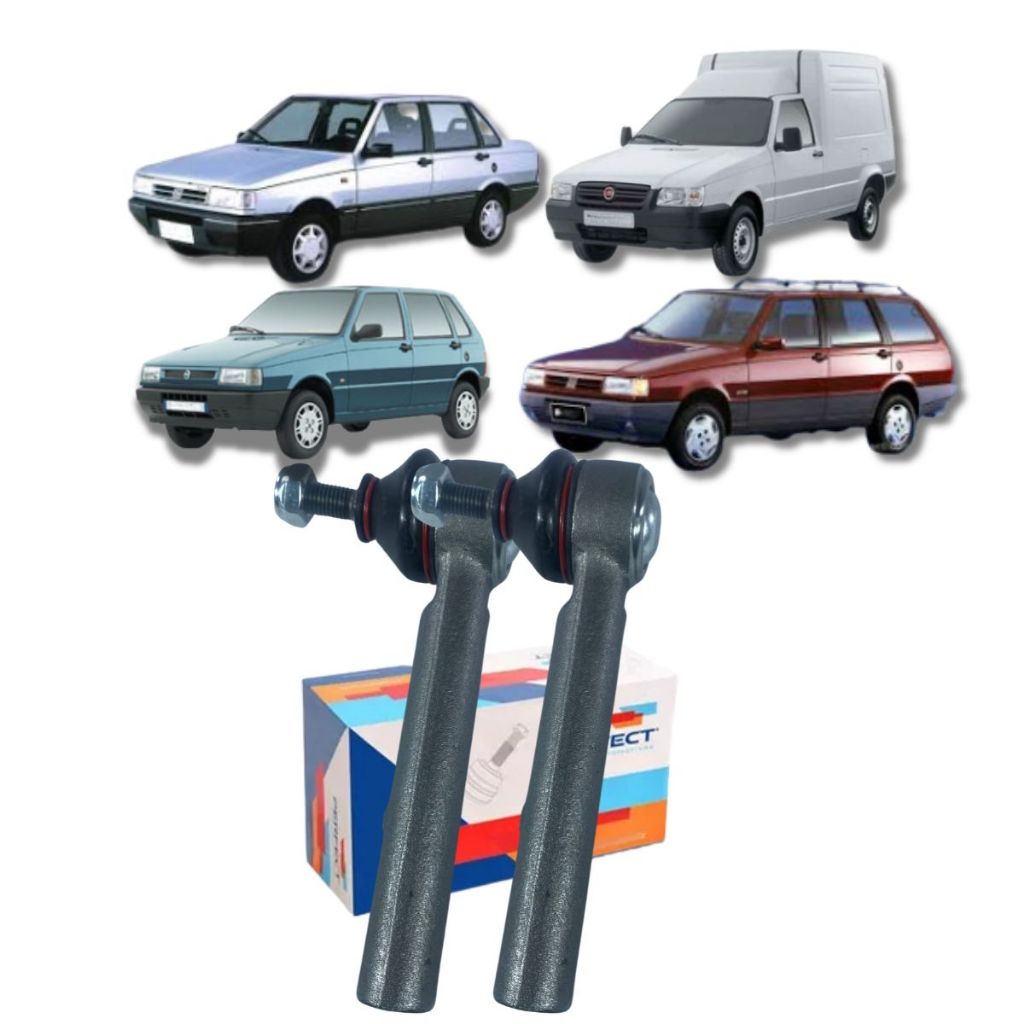 Par Terminal Direção Perfect Fiat Uno Fiorino em Oferta na Shopee