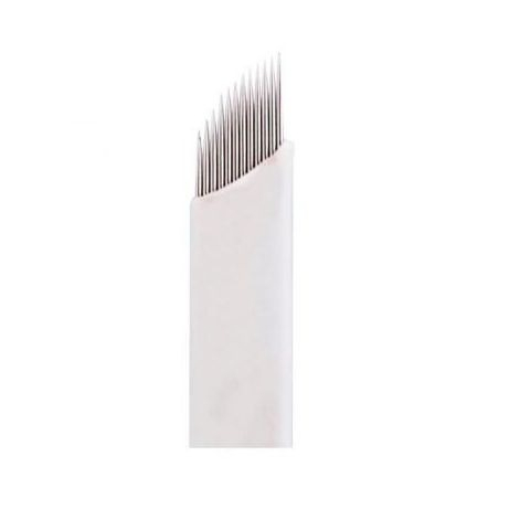 Lâmina Para Microblading Tebori 7 Flex 0,25mm Cor Branco