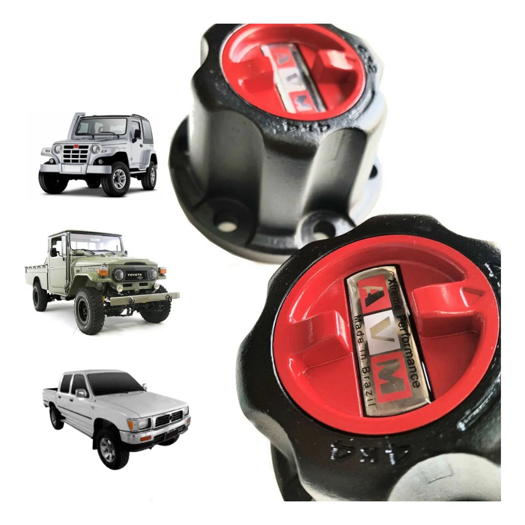 Roda Livre Manual Toyota Bandeirante Troller T4 Hilux antiga anterior a 1995  Avm 721xp Par