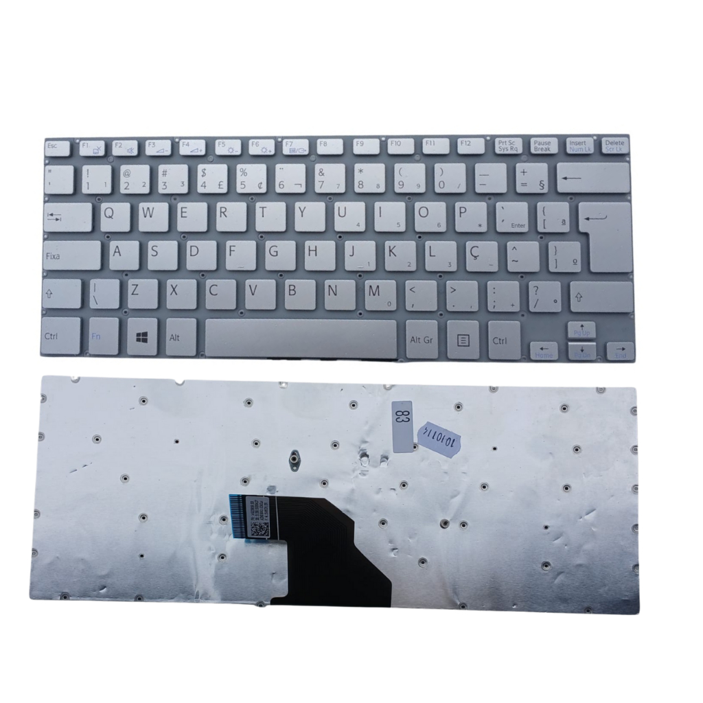 Teclado Sony Vaio Fit Svf14 14e Prata V141506cr1br Ç Novo!