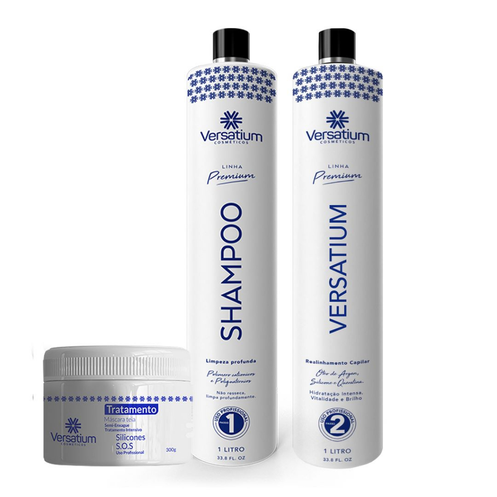 Kit Combo Progressiva Sem Formol Versatium Com Mascara Tratamento