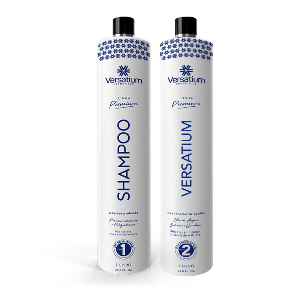 Kit Progressiva Sem Formol Versatium 2x1 Litro Semi-Definitiva