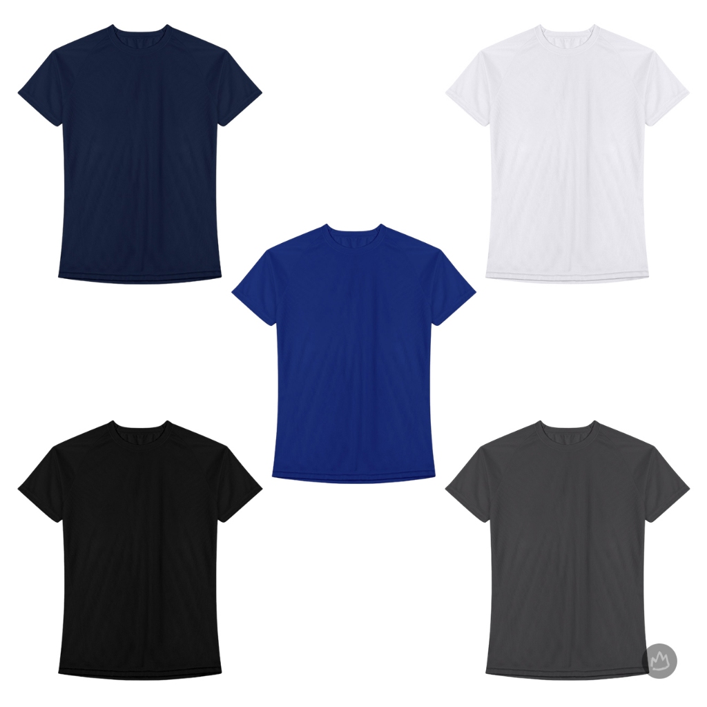 Kit 5 Camiseta Lisa Cor Sortida Academia Masculina Básico Dia a Dia Casual Lisa Adulto