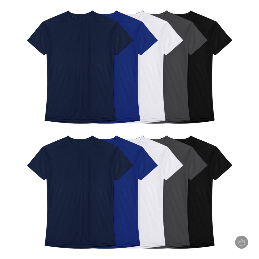 Kit 10 Camiseta Lisa Cor Sortida Masculina Básico Dia a Dia Casual Academia