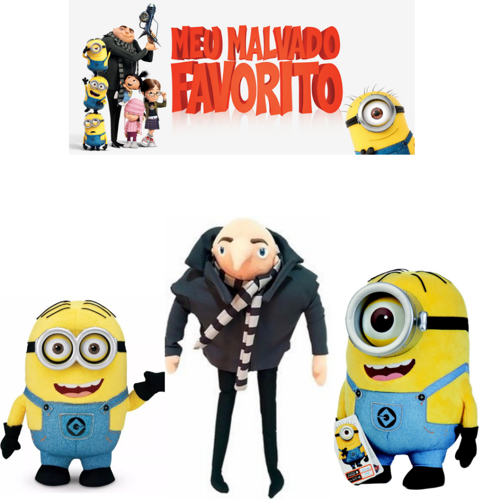 Boneco Pelucia Meu Malvado Favorito Minions Gru Alta Qualidade Importado