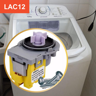 Eletrobomba Bomba Askoll com Protetor térmico Drenagem de Água Compatível Lavadora Electrolux Lac12 em Oferta na Shopee