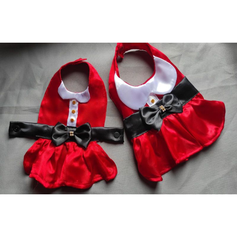 Roupa Pet Mamãe Noel / Natal / Vestido Pet Natal