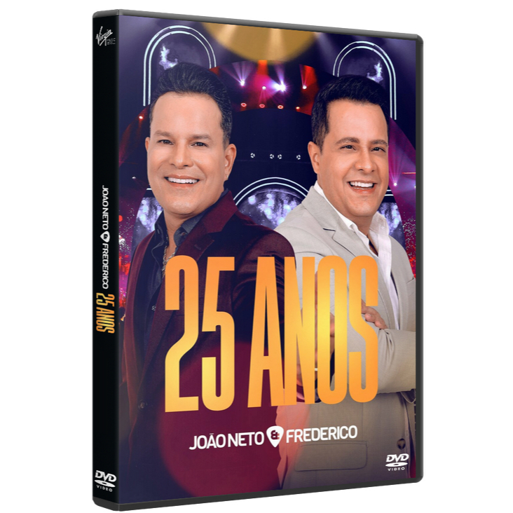 Dvd João Neto & Frederico - 25 Anos (2024) (autorado)