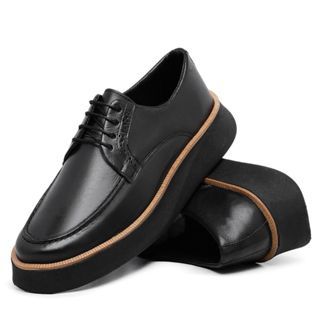 Sapato Oxford Social Cadarço em Couro Legítimo Elegante em Oferta na Shopee