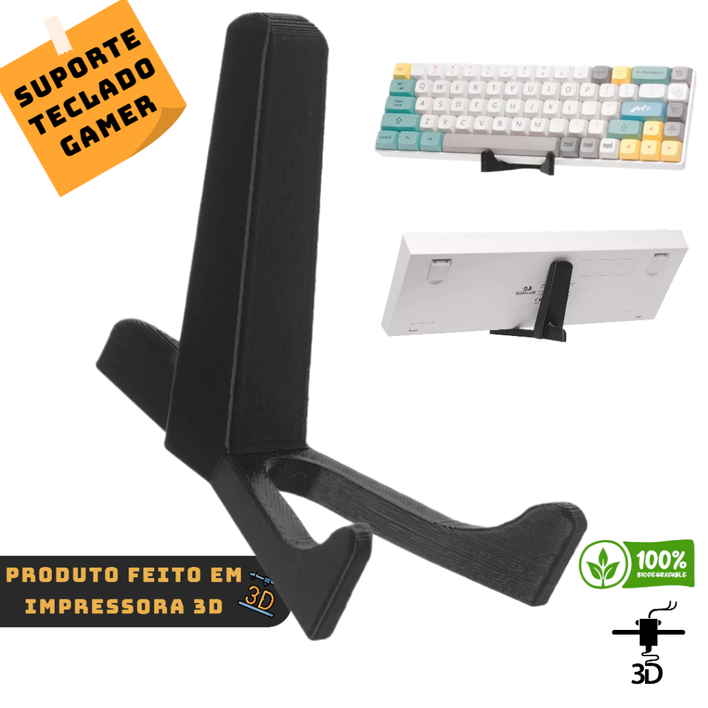 Suporte Para Teclado Mecânico Gamer Universal Apoio Setup Expositor