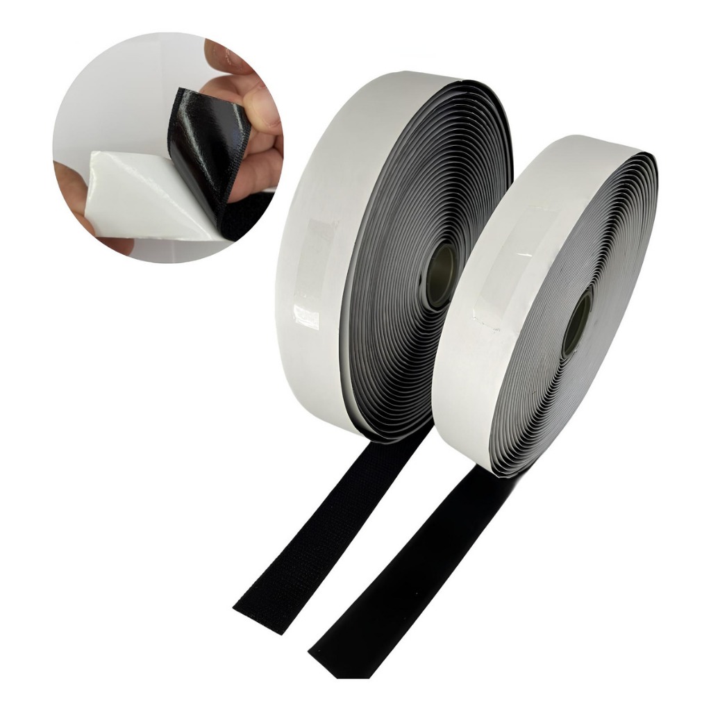 Velcro Adesivo 25mm 2m Fita Dupla Face Ultra Resistente Fixar Espelho Tapete Quadro Pesado Sem Furo