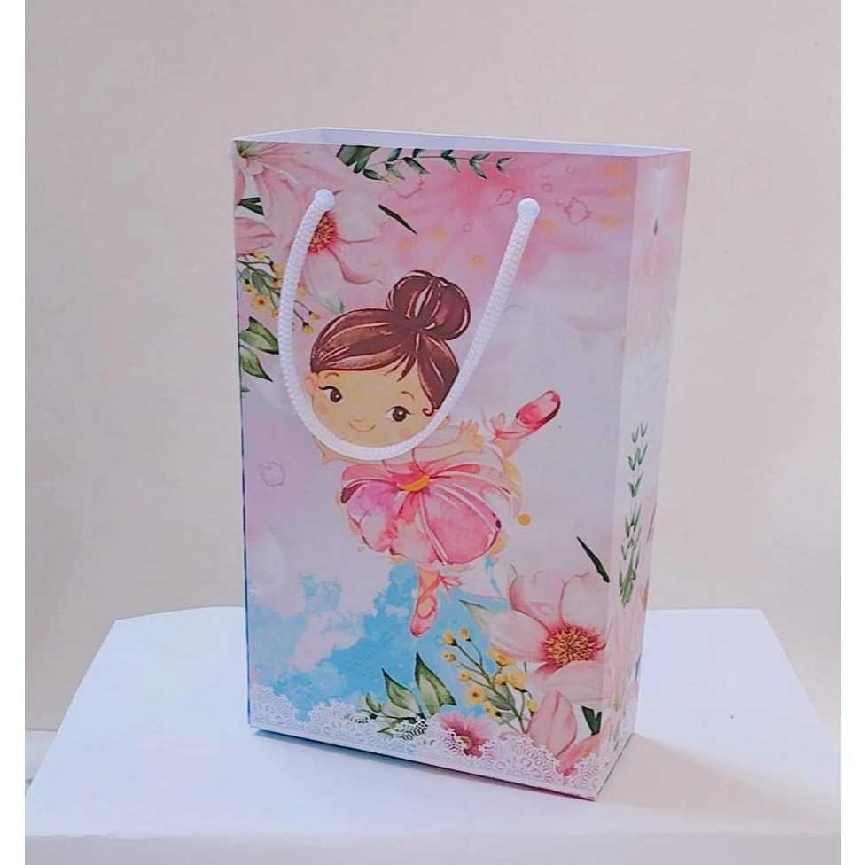 ENVIO RÁPIDO Kit Sacolinha Infantil Personalizado BAILARINA Lembrancinhas Aniversário PEGUE E MONTE