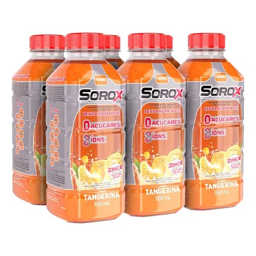 Pack com 6 - Sorox Tangerina 550mL em Oferta na Shopee
