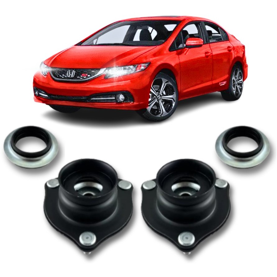 Par Coxim Rolamento Amortecedor Dianteiro Honda Civic 2012 2013 2014 2015 2016
