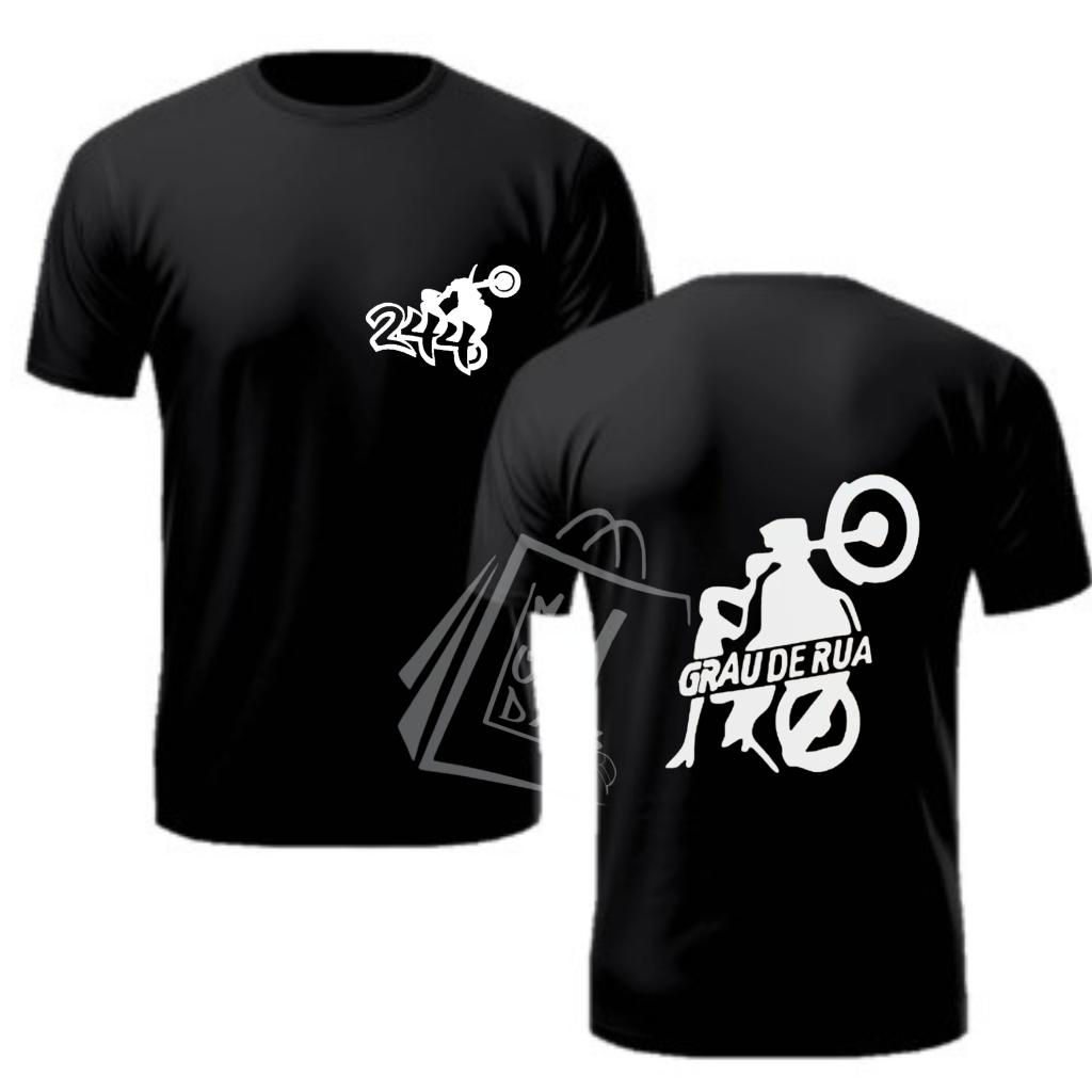 Camiseta Camisas Moto Raspa Placa Rua Grau 244 Não É Crime Favela Arrasta