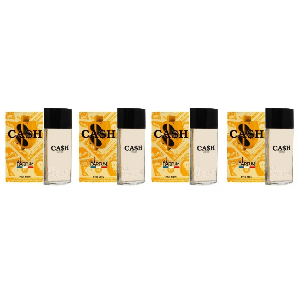 Kit com 4 perfumes Cash Men 75 ml - Le Parfum