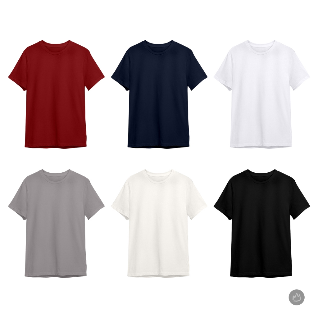 Kit 6 Camiseta Cor Sortida Masculina Básica Casual Academia Lisa Adulto Homem