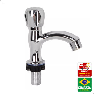 Torneira Lavatorio Lavabo Pia Cuba Banheiro Pvc Cromada 1/2
