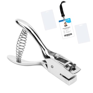 Perfurador de fenda para crachá Ferramenta de perfuração com alicate para cartão de identificação em PVC, manual em Oferta na Shopee