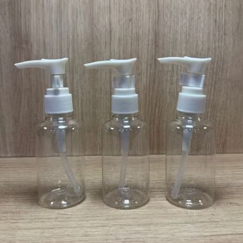 Conjunto De Saboneteira Plástica Transparente Portátil Com Válvula Pump Viagem