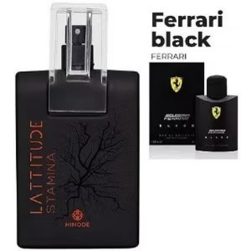 Perfume Lattitude Stamina Mesma Fragancia Ferrari Black Hinode Original 100ml