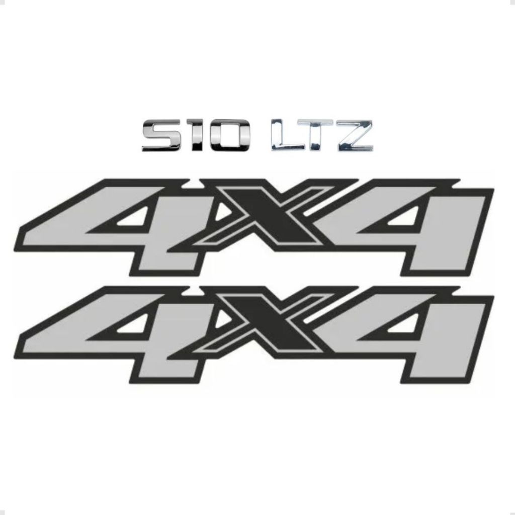 Emblemas S10 Ltz E Adesivos 4x4 2012 2013 2014 2015 2016 2017 2018 2019 2020 2021 2022 2023 2024