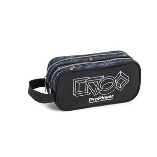 ESTOJO DUPLO BOLSINHA PARA LAPIS MASCULINO PRO PLAYER OU FUTEBOL