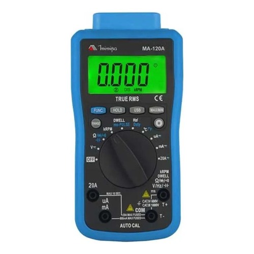 Multimetro Digital Automotivo Ma 120 Temperatura Rpm Minipa em Oferta na Shopee