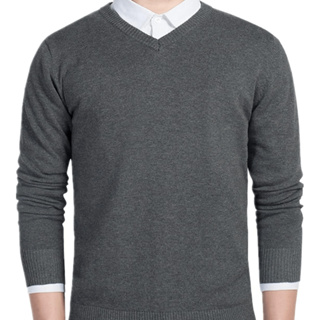 Sueter Blusa Casaco Tricot Masculino Gola V Uniforme Azul Cinza Preto
