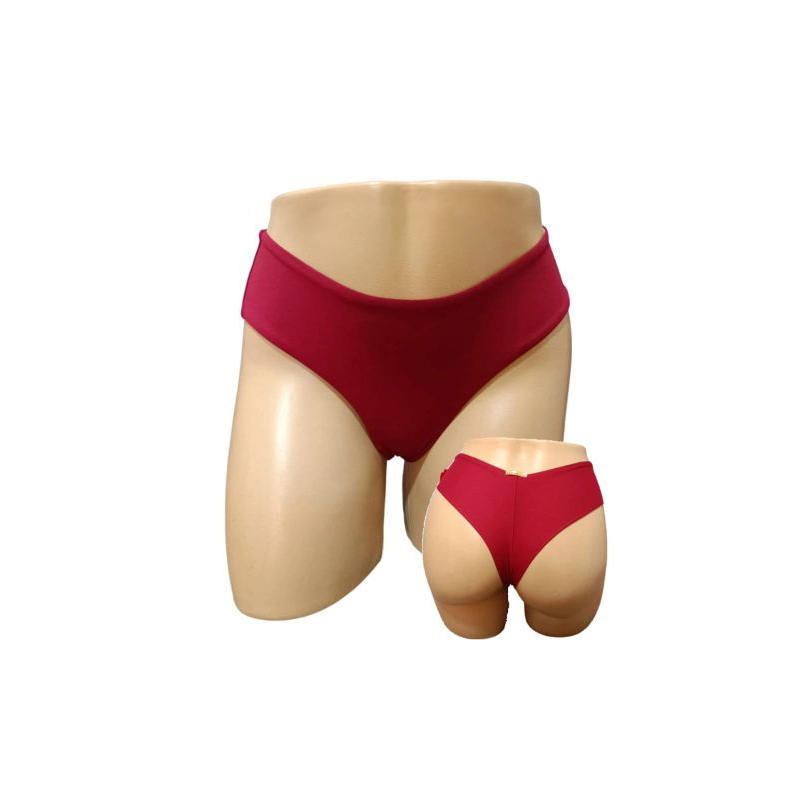 Calcinha de biquíni avulsa sunkini fio dental duplo lateral larga  confortável