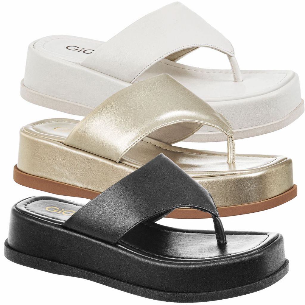 Chinelo De Dedo Plataforma Papete Flatform Puffer Moda - Women Shoes