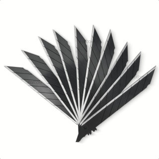 Lâminas 30 Graus Black Aço Carbono Estilete 9mm Kit 100 Un em Oferta na Shopee