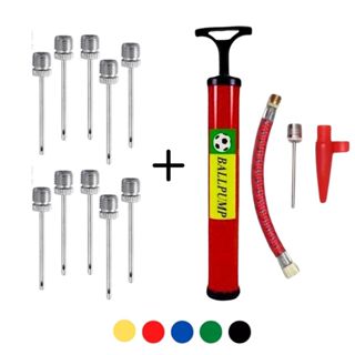 Kit Bomba de Ar com Acessórios + 10 Bicos de Metal para Encher Bolas e Bico Encher Infláveis em Oferta na Shopee