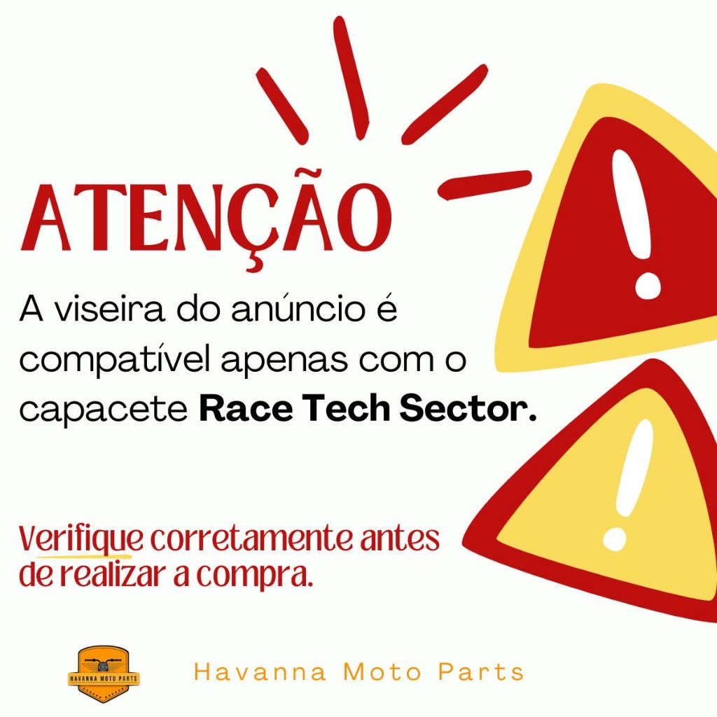 Detalhes do Viseira Camaleão P/ Capacete Race Tech Sector
