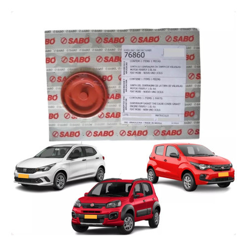 Diafragma Tampa Válvula Fiat Mobi / Argo / Uno 1.0 1.3 Firefly - Sabó 76860 em Oferta na Shopee