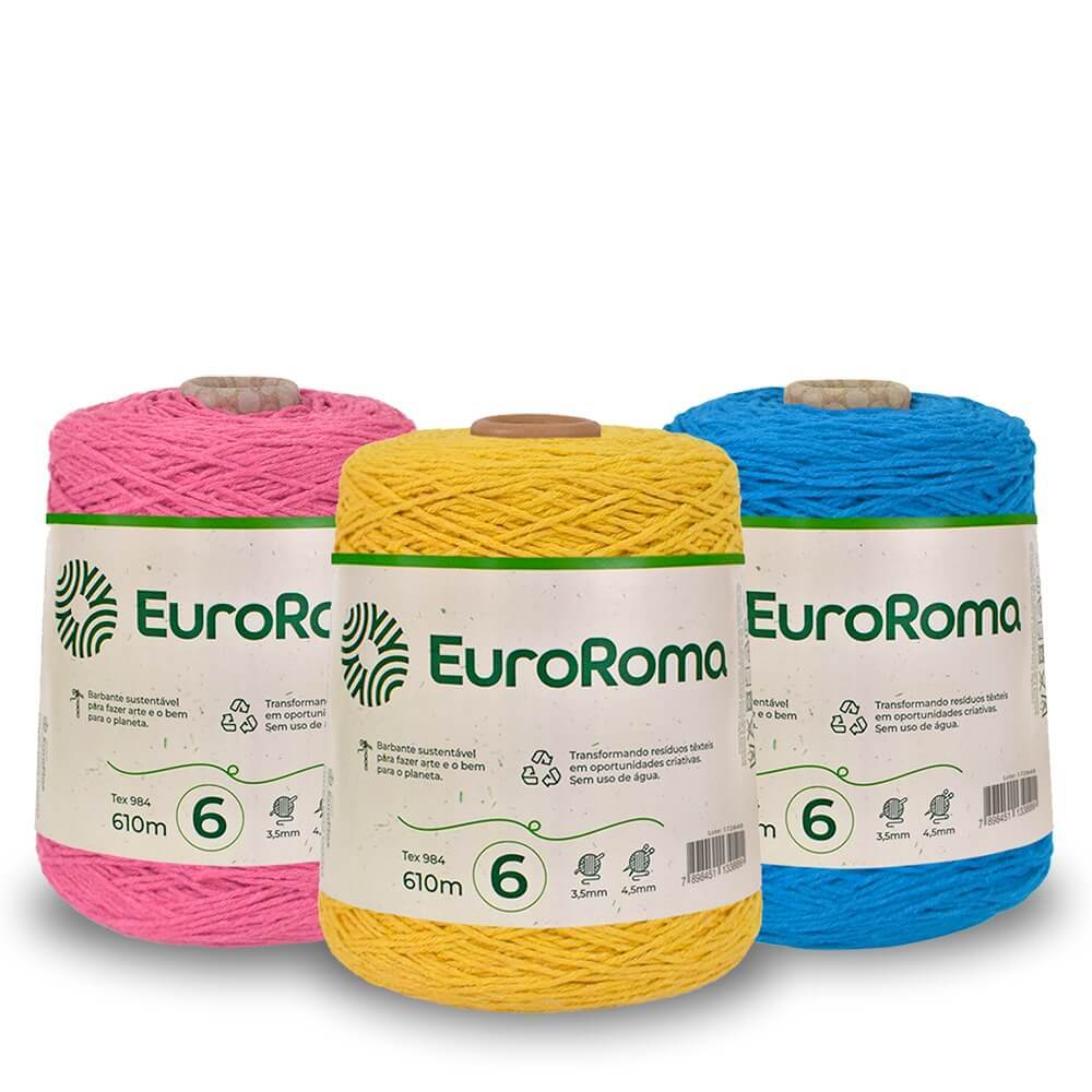 Barbante N°6 Cores EuroRoma 600g
