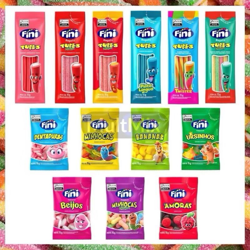 Fini Tubes e Fini Mini 15g - Unidade em Oferta na Shopee