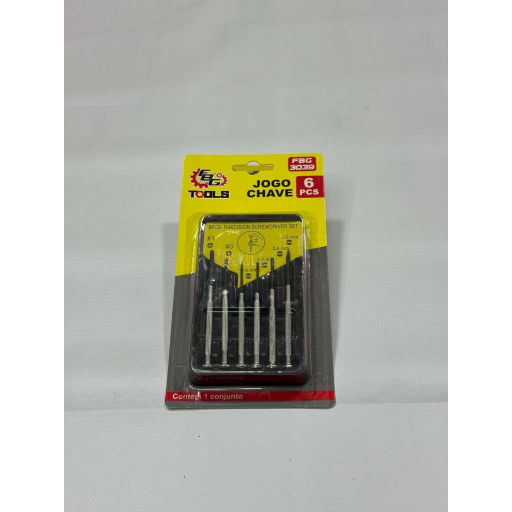 Kit 6 Peças Precisão (Fenda e Philips)